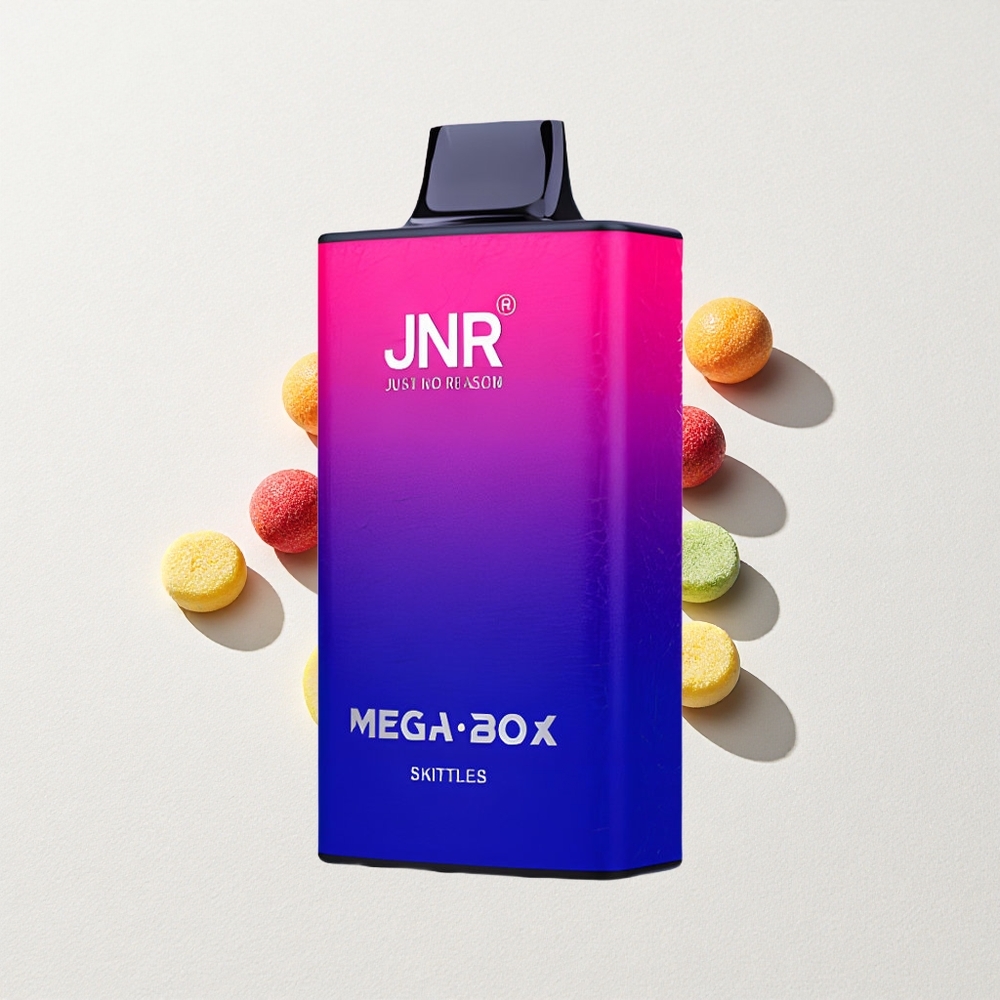 JNR Mega Box 25000 Puffs Disposable Vape Skittles Type-C Dual Mesh Coil