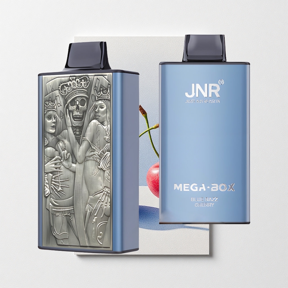 JNR Mega Box 25000 Puffs Dual Mesh Coil Blue Razz Cherry Type-C Quick Charge