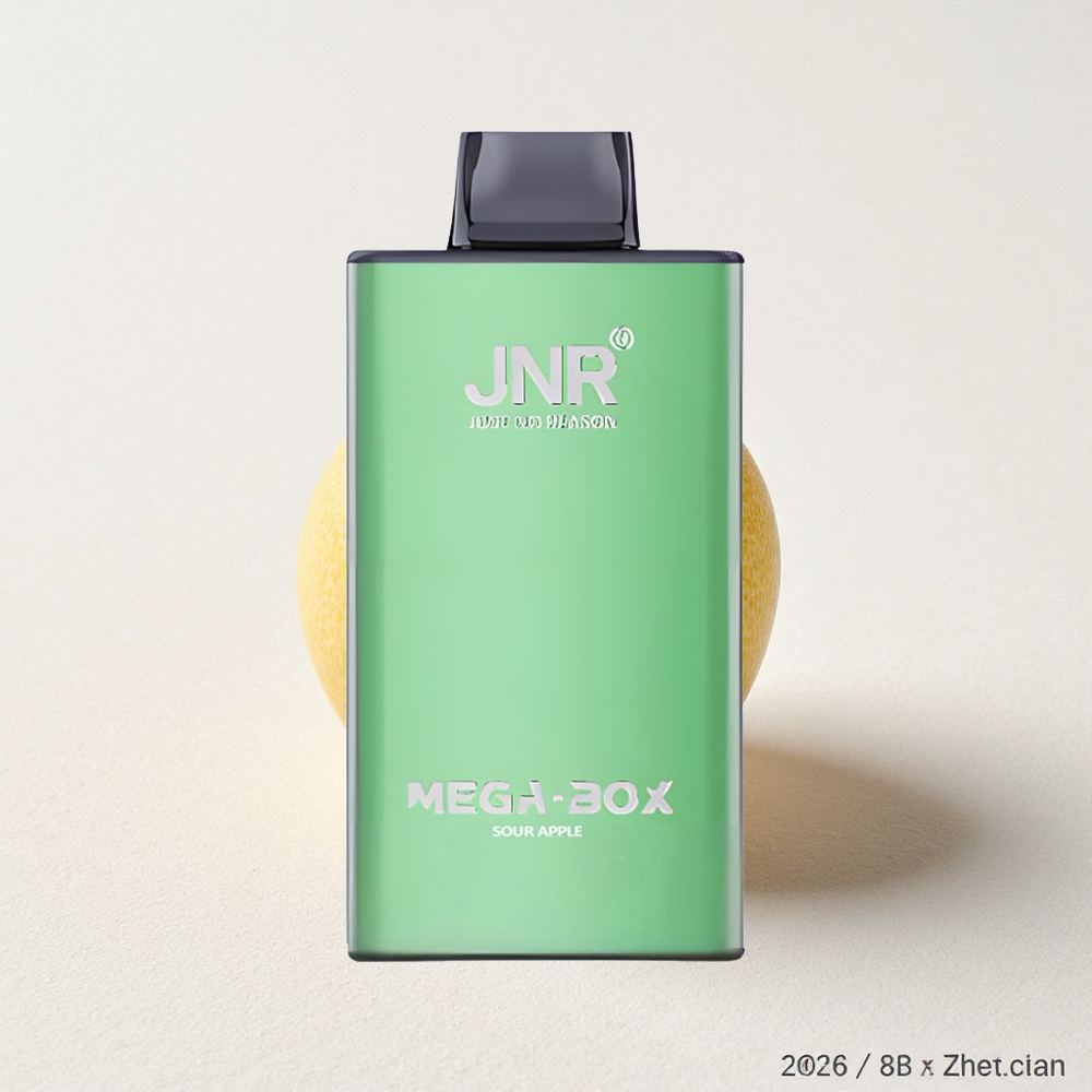 JNR Mega Box 25000 Puffs Dual Mesh Coil Sour Apple Disposable Vape