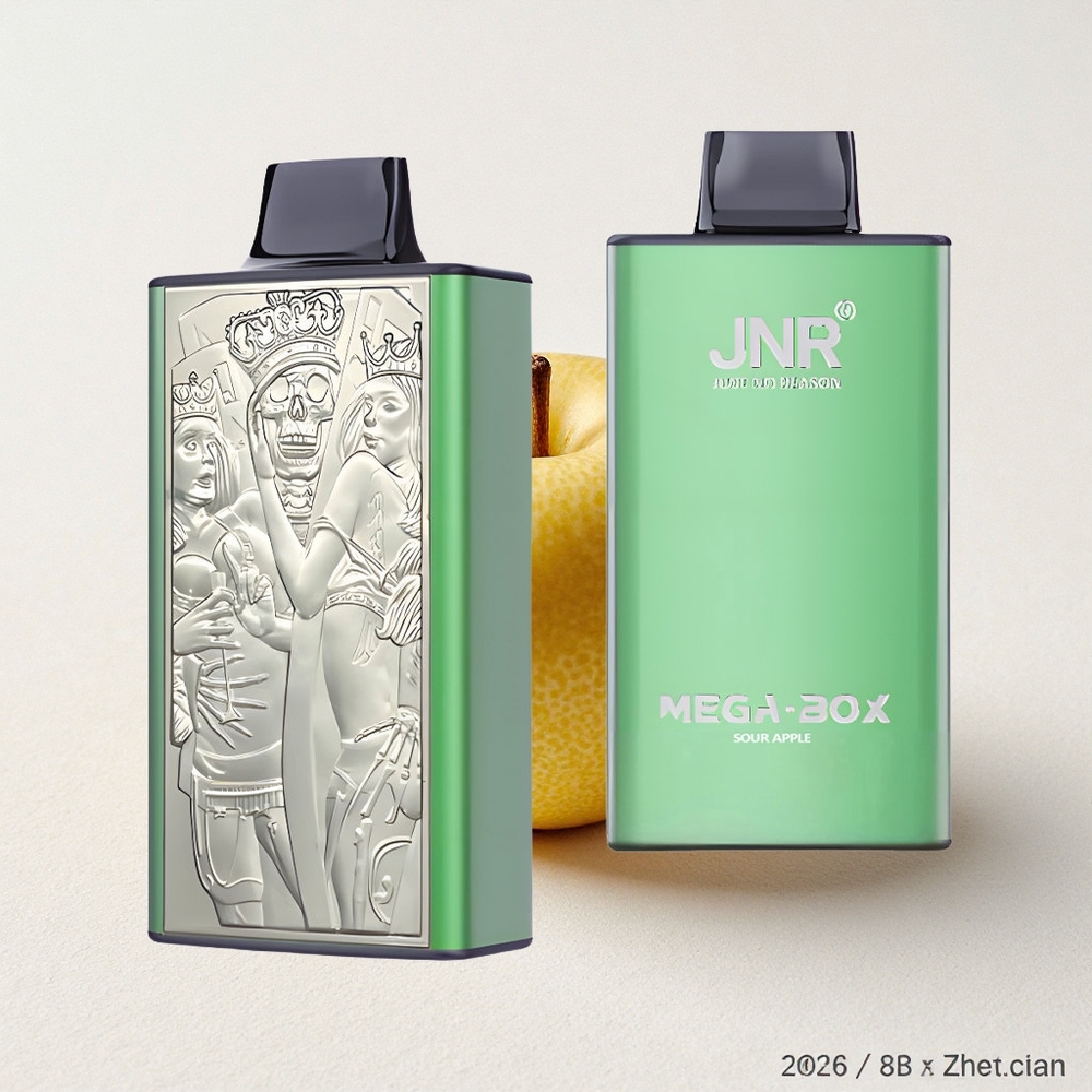 JNR Mega Box 25000 Puffs Dual Mesh Coil Sour Apple Disposable Vape