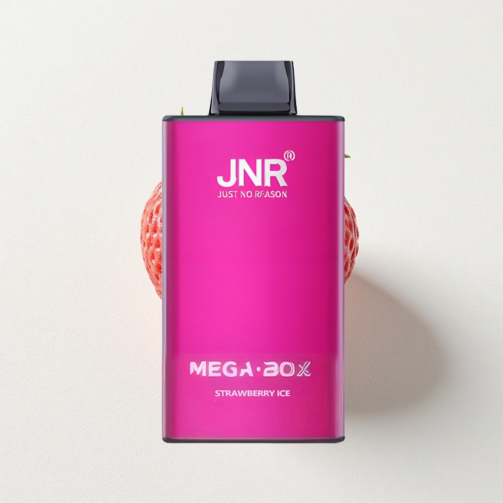JNR Mega Box 25000 Puffs Dual Mesh Coil Strawberry Ice Disposable Vape