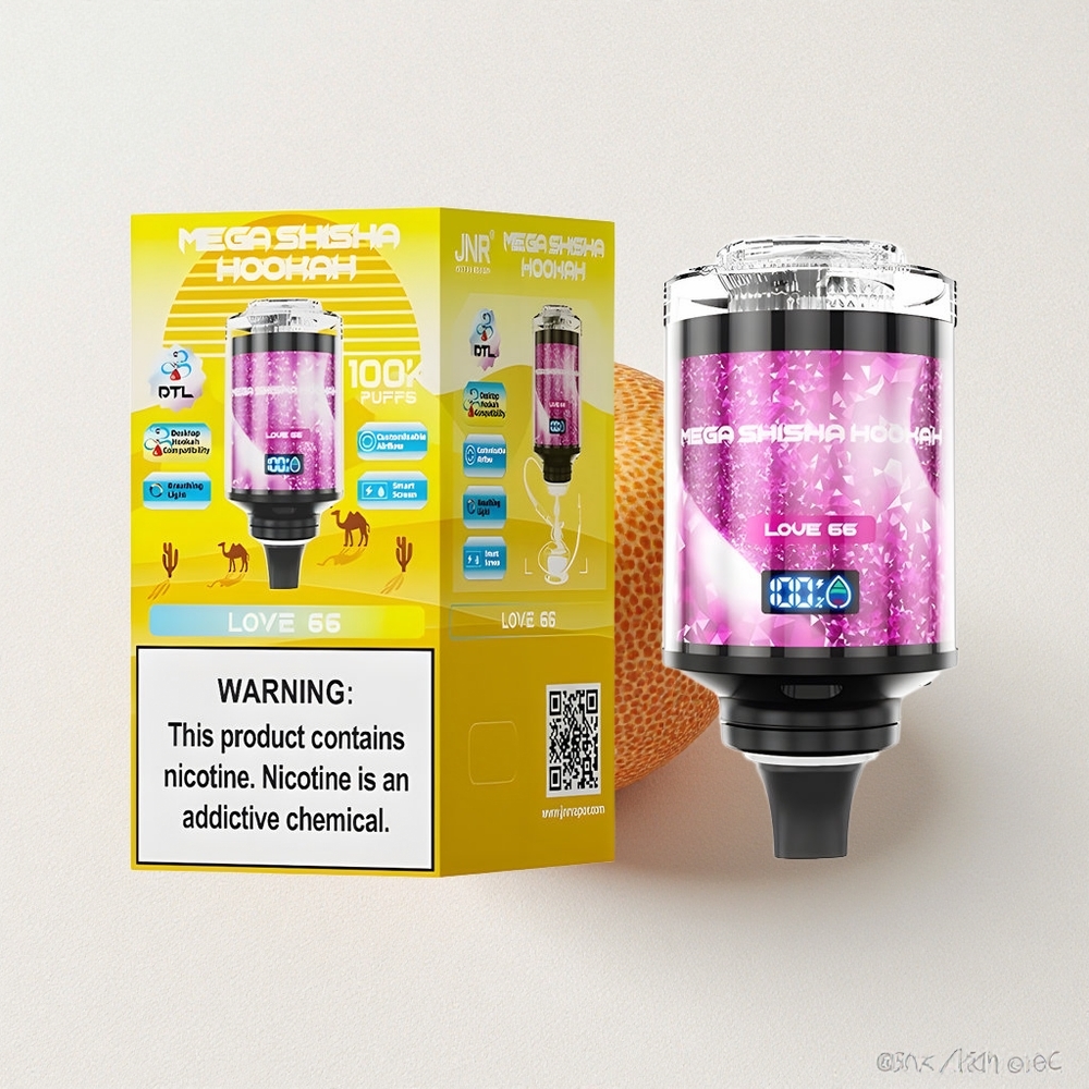 JNR Mega Shisha 100K Desktop Smart Screen 66 Love