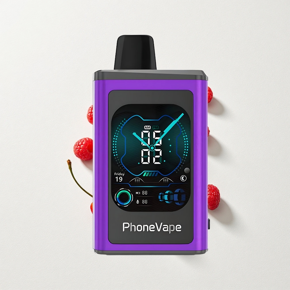 JNR PhoneVape 30000 Turbo App Cherry Strawberry Raspberry