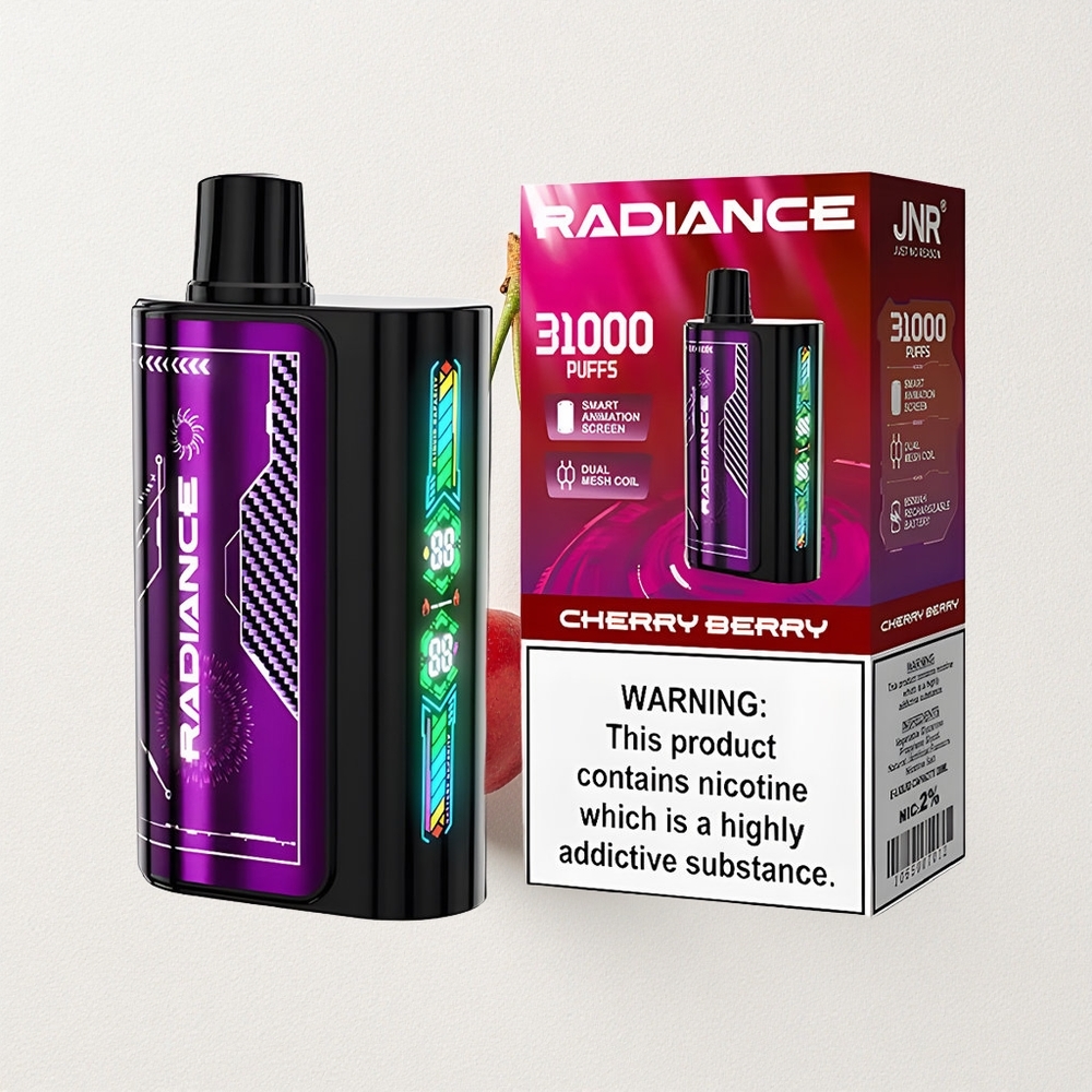 Jnr Radiance 31000 Puffs Dual Mesh Coil Cherry Berry