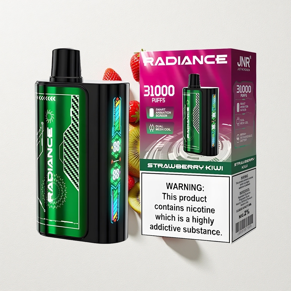 Jnr Radiance 31000 Puffs Dual Mesh Coil Strawberry Kiwi Rechargeable