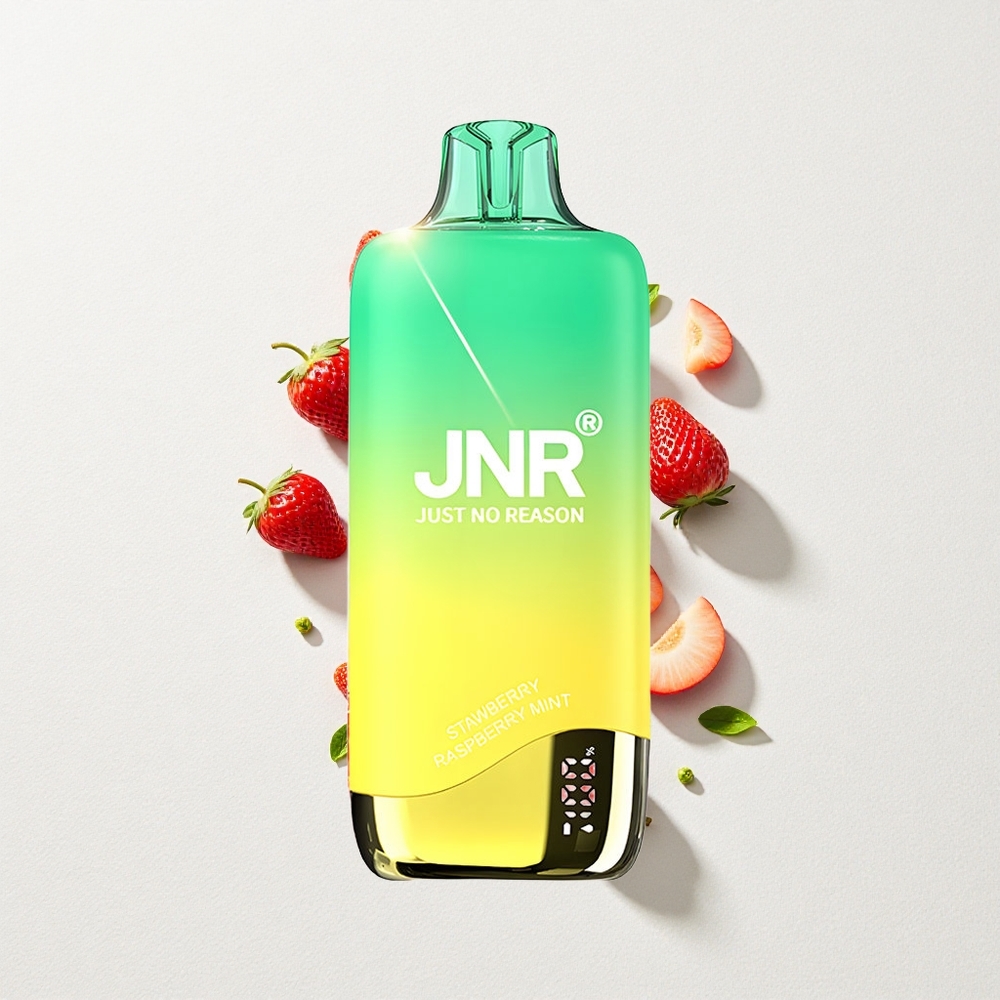 JNR Rainbow 10500 Puffs 18mL E-Liquid Capacity Disposable Vape Strawberry Peachmint