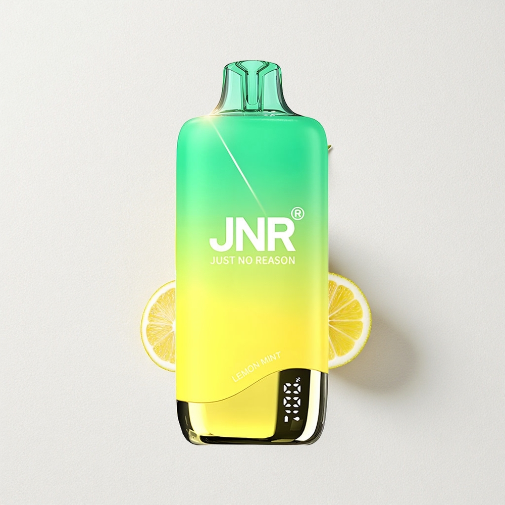 JNR Rainbow 10500 Puffs Disposable Vape Lemon Mint with 18mL E-Liquid Capacity Tank & USB-C Charging