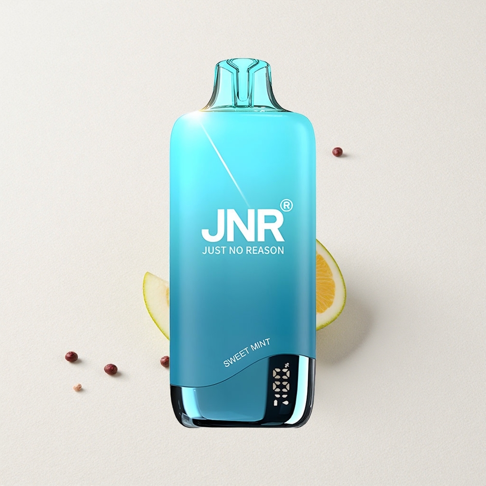 JNR Rainbow 10500 Puffs Disposable Vape Sweet Mint 18mL E-Liquid Capacity 0.8ohm Mesh