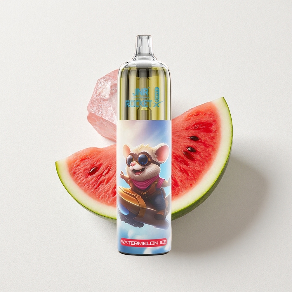 JNR Rocket-X 12400 Puffs Disposable Vape Watermelon Ice with RGB & Adjustable Airflow