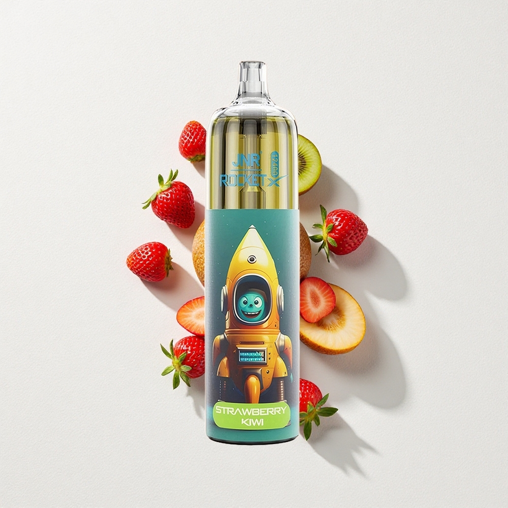 JNR Rocket-X 12400 Puffs RGB Adjustable Airflow Disposable Vape Strawberry Kiwi