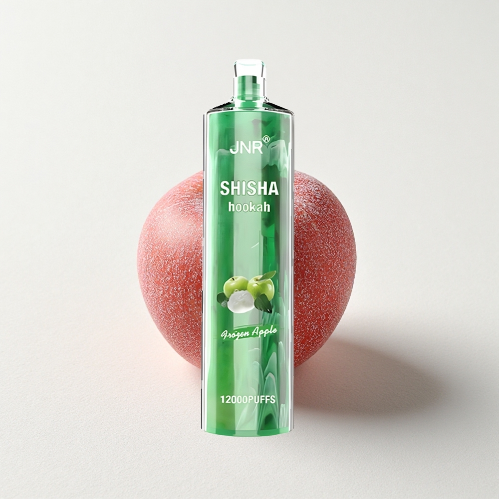 JNR Shisha Hookah 12000 Frozen Apple 24mL E-Liquid Capacity 0.6 Ohm Mesh