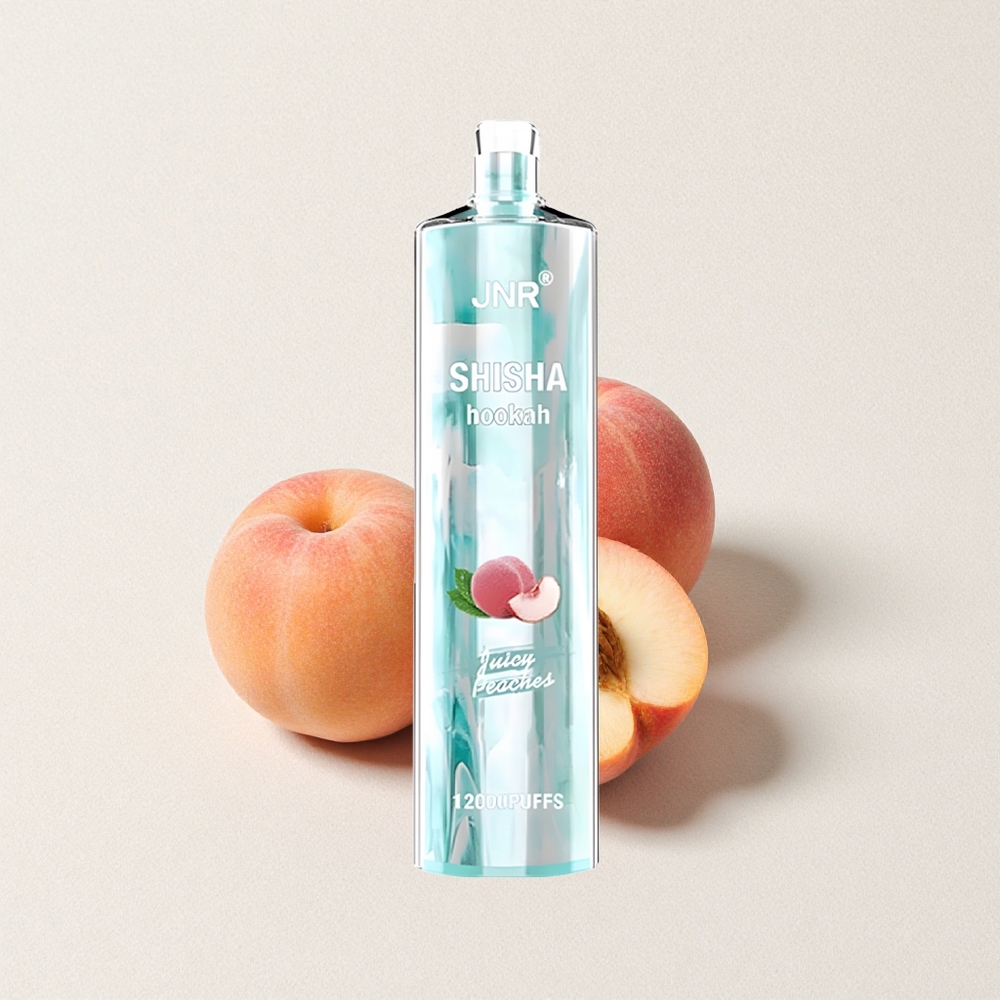 JNR Shisha Hookah 12000 Puffs 24mL E-Liquid Capacity 750mAh Battery Capacity Juicy Peaches