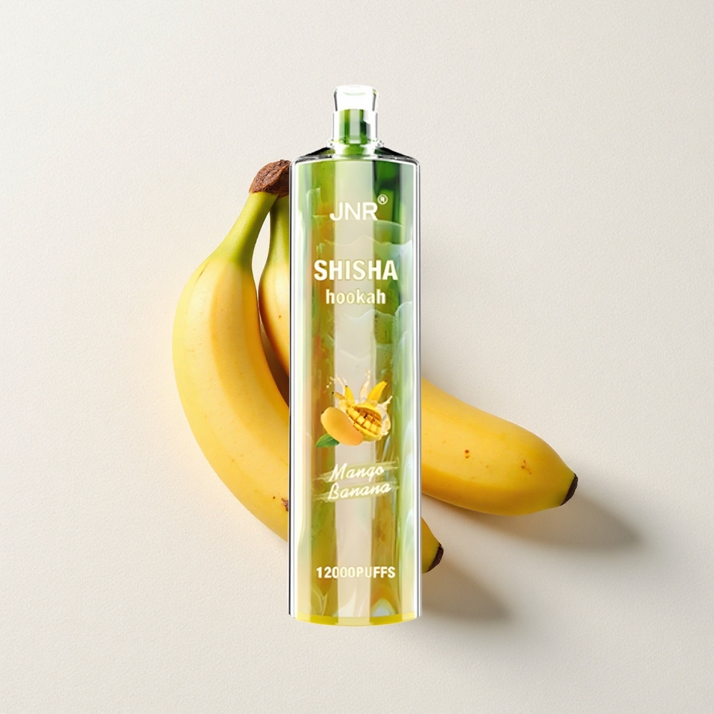 JNR Shisha Hookah 12000 Puffs Mango Banana 24mL E-Liquid Capacity Type-C Fast Charging