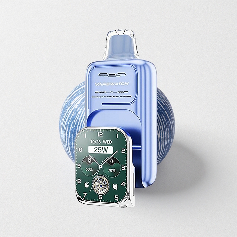 JNR VapeWatch 30000 Puffs 19mL E-Liquid Capacity Dual Mesh Coil Blue Razz Ice