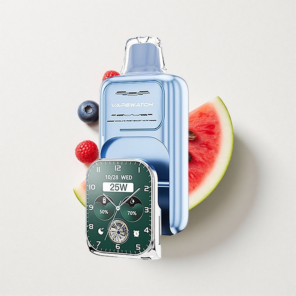 JNR VapeWatch 30000 Puffs Dual Mesh Coil 19mL E-Liquid Capacity Blueberry Watermelon