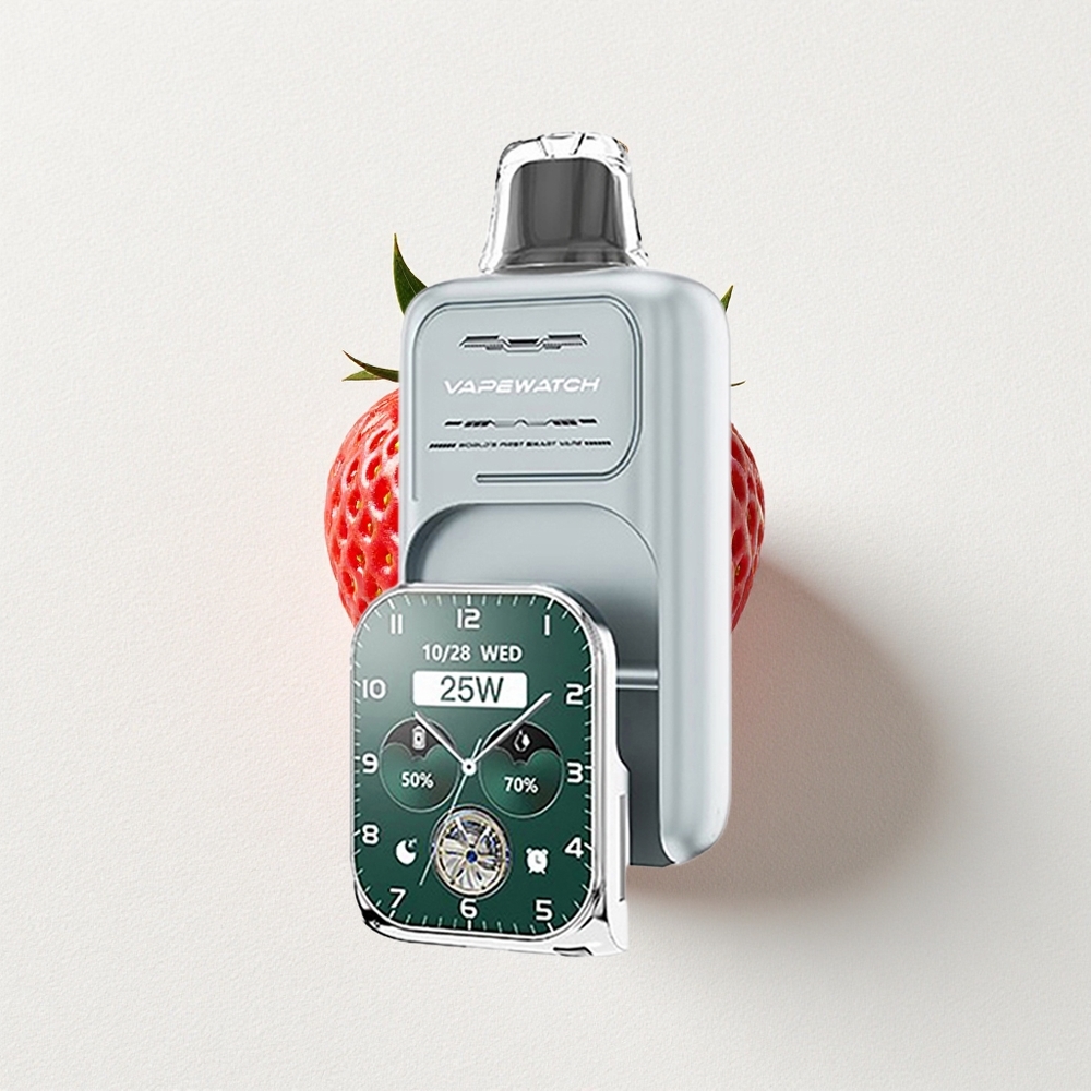 JNR VapeWatch 30000 Puffs Dual Mesh Coil 19mL E-Liquid Capacity Strawberry Ice