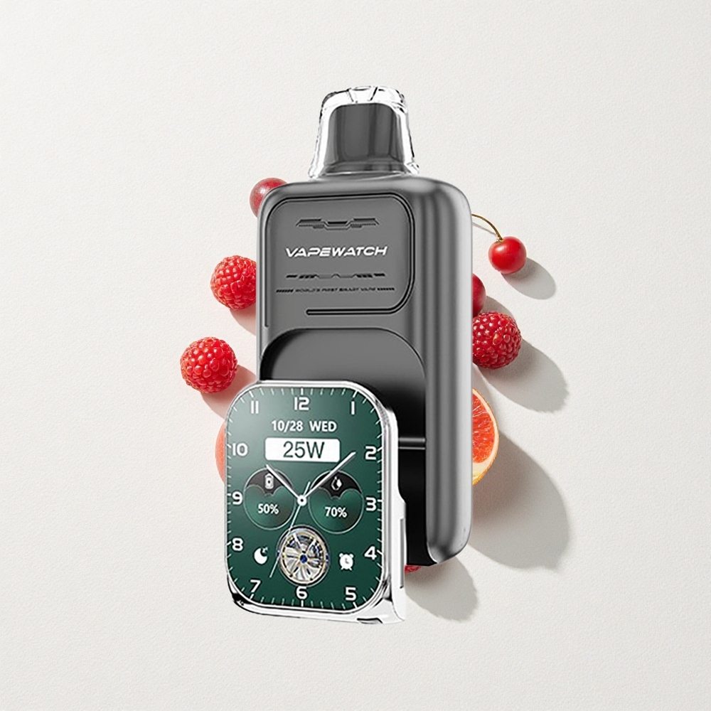 JNR VapeWatch 30000 Puffs Dual Mesh Coil Triple Berry 1000mAh Battery Capacity Type-C