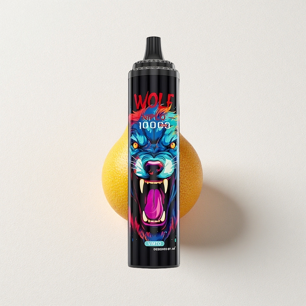 JNR Wolf Niplo 10000 Puffs Mesh 20mL E-Liquid Capacity Vimto