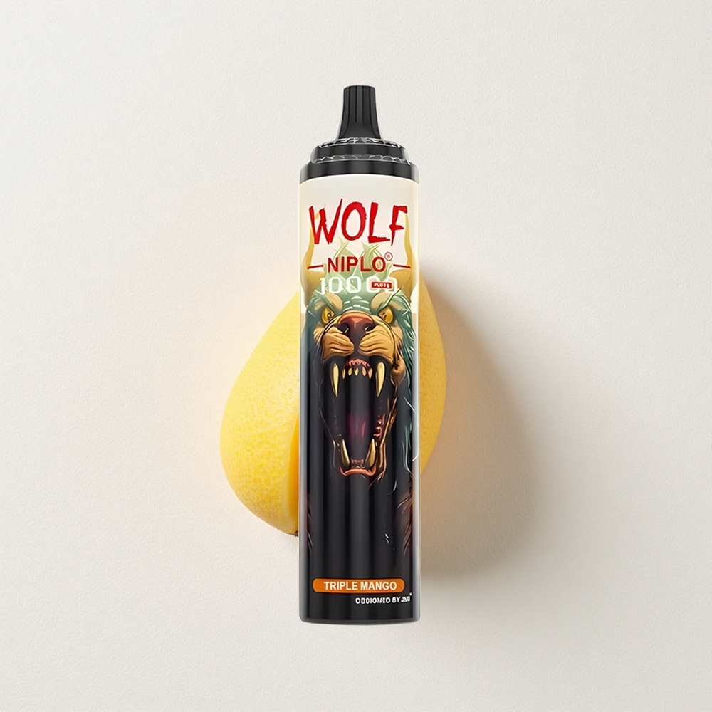 JNR Wolf Niplo 10000 Puffs Triple Mango 20mL E-Liquid Capacity Type-C