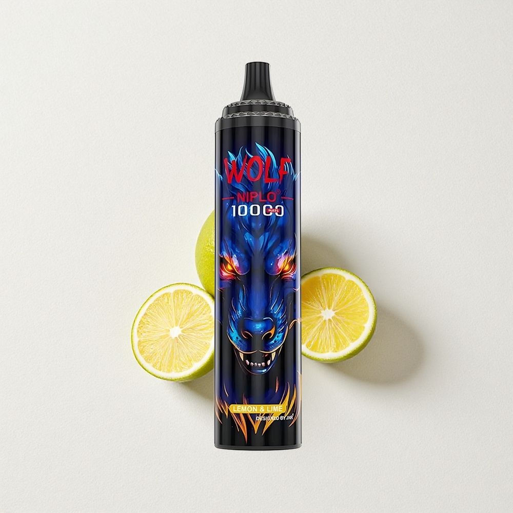 JNR Wolf Niplo 10000 Puffs Type-C 20mL E-Liquid Capacity Lemon & Lime