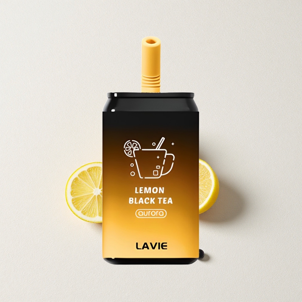 LAVIE Aurora 11000 Puffs 22mL E-Liquid Capacity Lemon Black Tea Type C Rechargeable