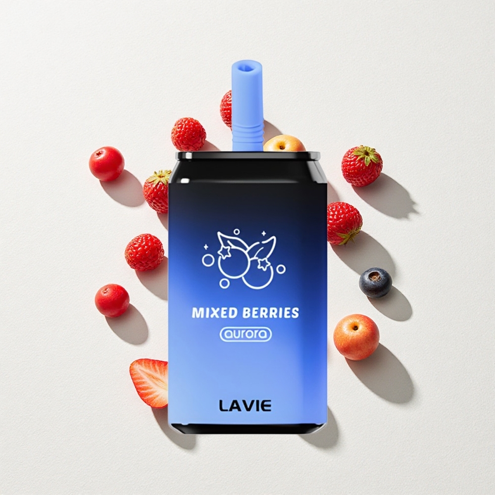 LAVIE Aurora 11000 Puffs 22mL E-Liquid Capacity Mixed Berries Rechargeable
