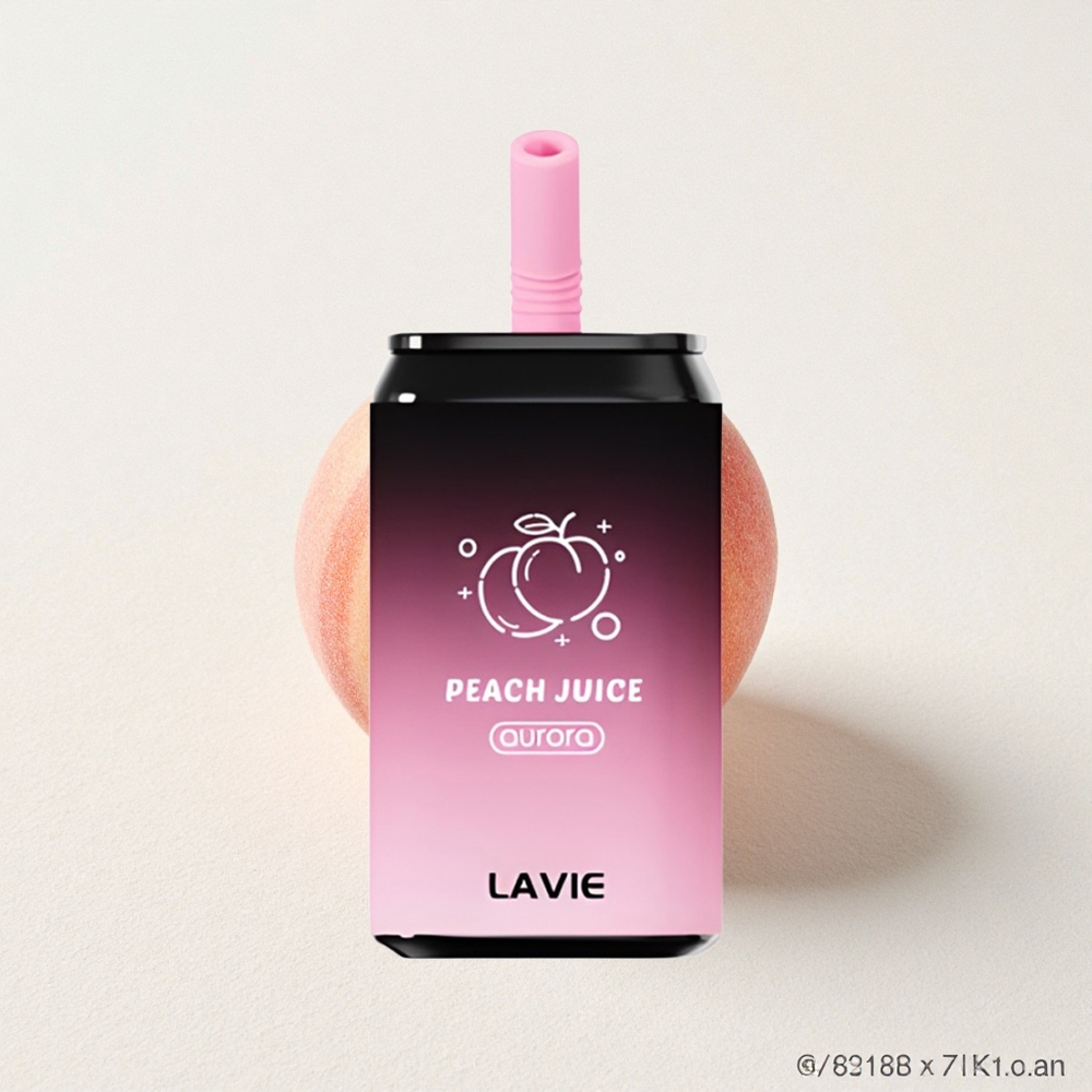 LAVIE Aurora 11000 Puffs 22mL E-Liquid Capacity Peach Juice Type C Rechargeable