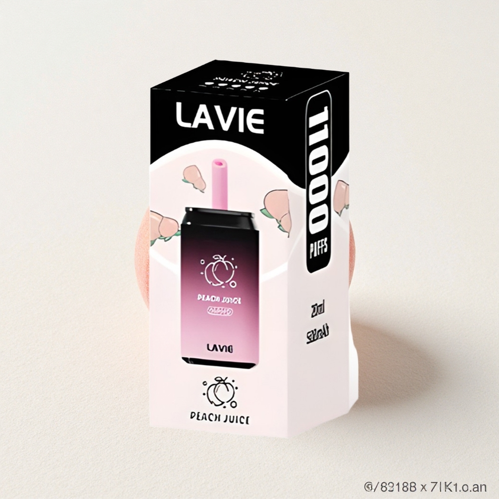 LAVIE Aurora 11000 Puffs 22mL E-Liquid Capacity Peach Juice Type C Rechargeable