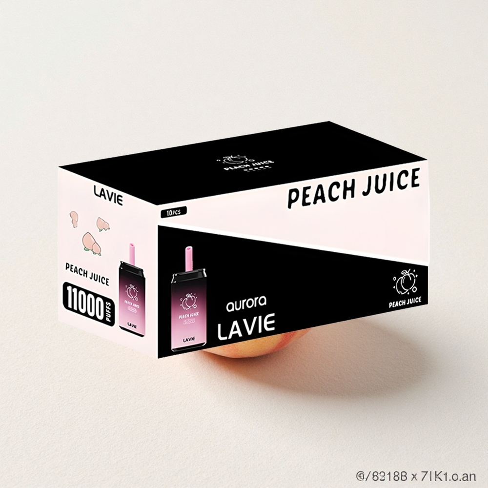 LAVIE Aurora 11000 Puffs 22mL E-Liquid Capacity Peach Juice Type C Rechargeable