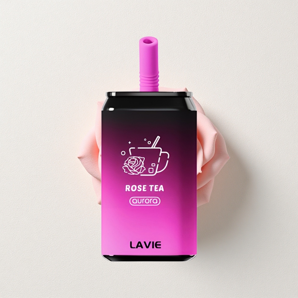 LAVIE Aurora 11000 Puffs 22mL E-Liquid Capacity Rose Tea Type C Rechargeable