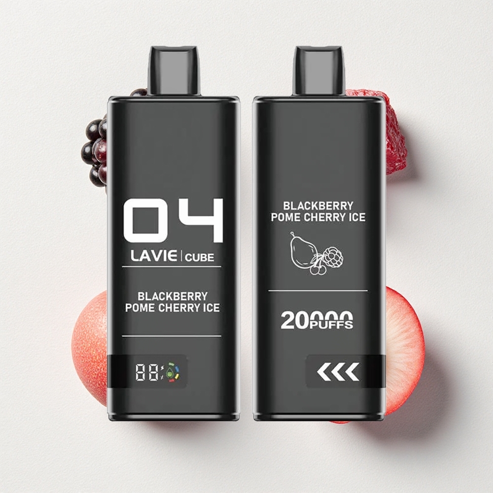 Lavie Cube 20000 Puffs 28mL E-Liquid Capacity Blackberry Pome Cherry Ice Disposable Vape