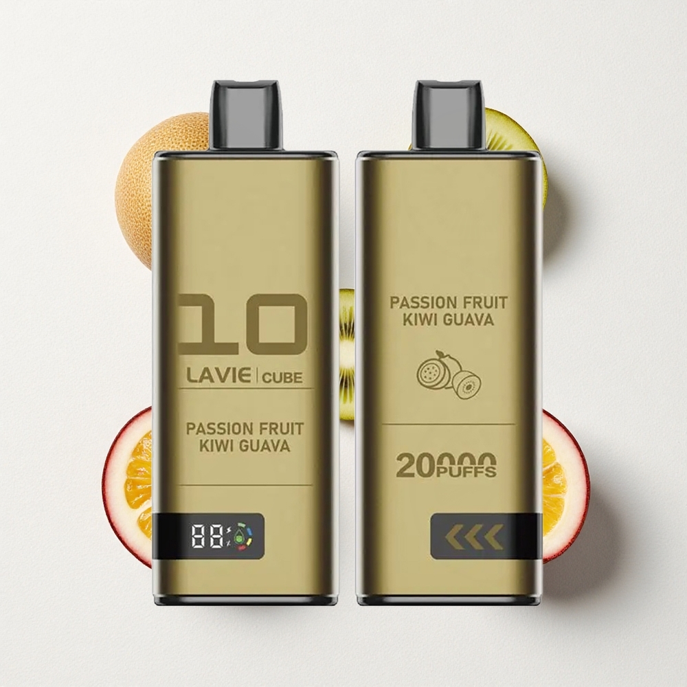 Lavie Cube 20000 Puffs 28mL E-Liquid Capacity Type C Passion Fruit Kiwi Guava