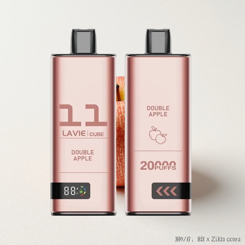 Lavie Cube 20000 Puffs Disposable Vape Double Apple 28mL E-Liquid Capacity Type C