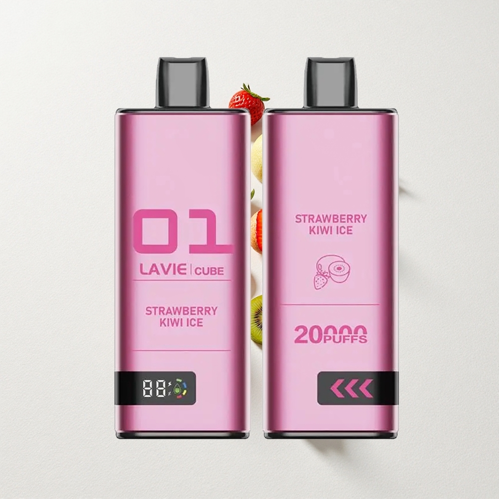 Lavie Cube 20000 Puffs Strawberry Kiwi Ice 28mL E-Liquid Capacity Type C