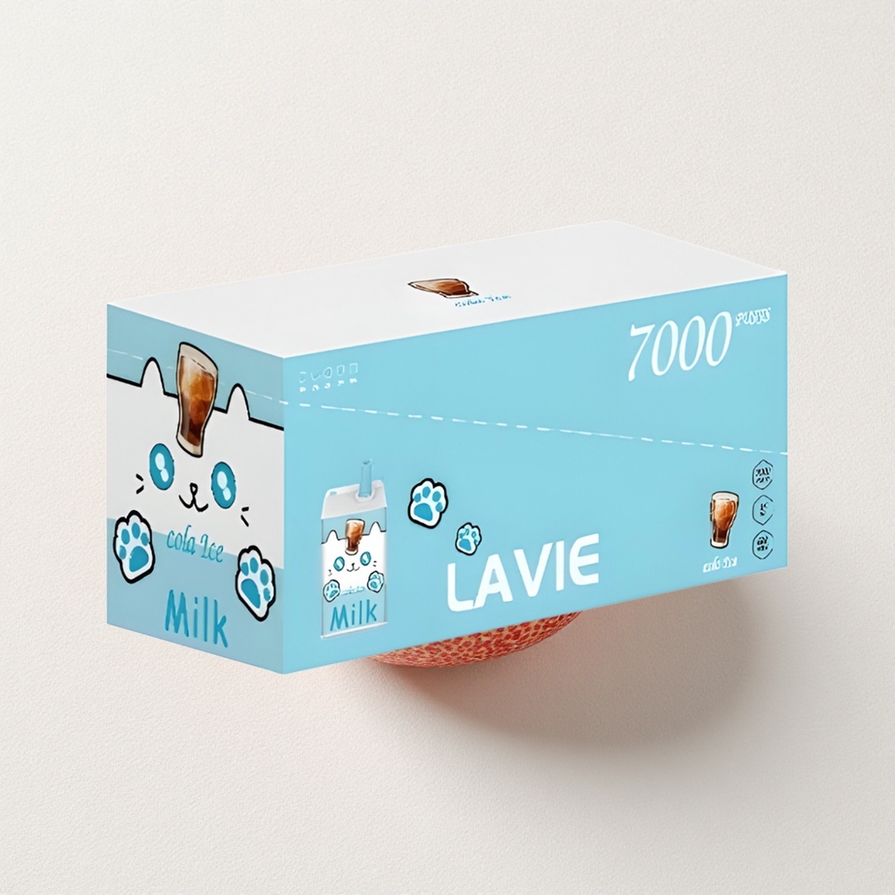 LAVIE Milk 7000 Puffs 16mL E-Liquid Capacity Cola Ice Type C Rechargeable
