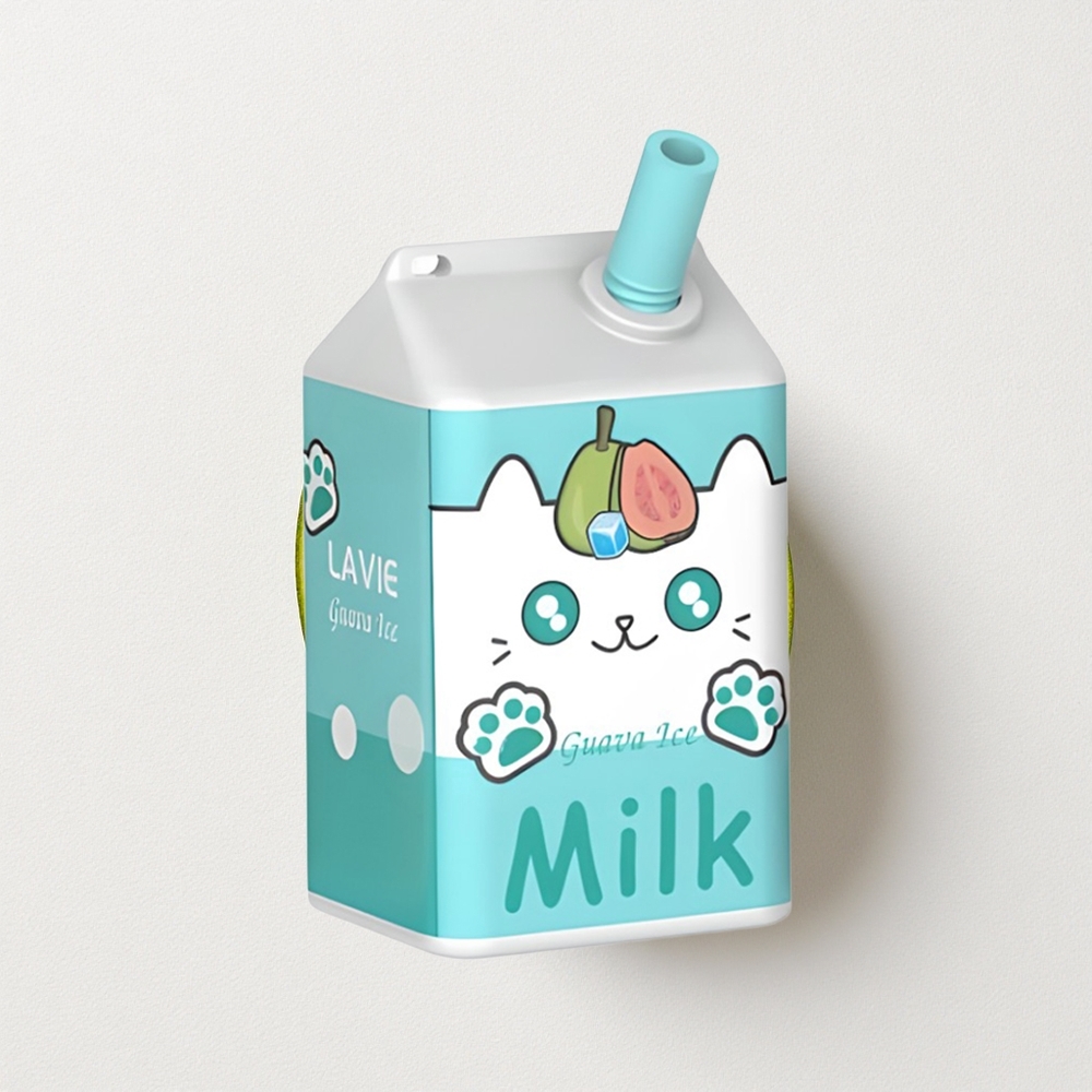 LAVIE Milk 7000 Puffs 16mL E-Liquid Capacity Guava Ice Type C Rechargeable