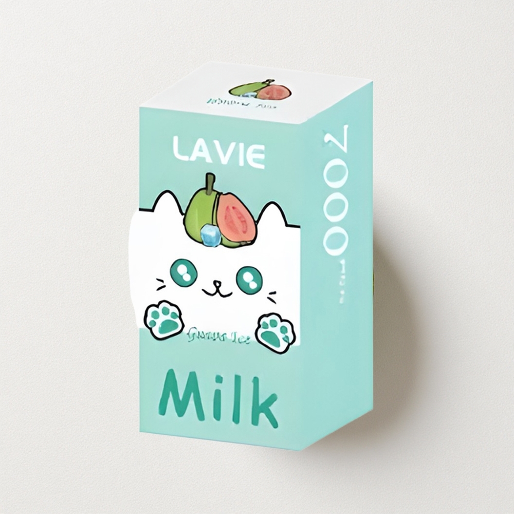 LAVIE Milk 7000 Puffs 16mL E-Liquid Capacity Guava Ice Type C Rechargeable