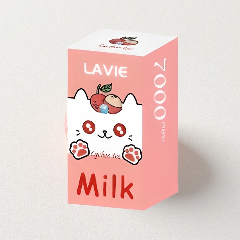 LAVIE Milk 7000 Puffs 16mL E-Liquid Capacity Lychee Ice Type C Rechargeable