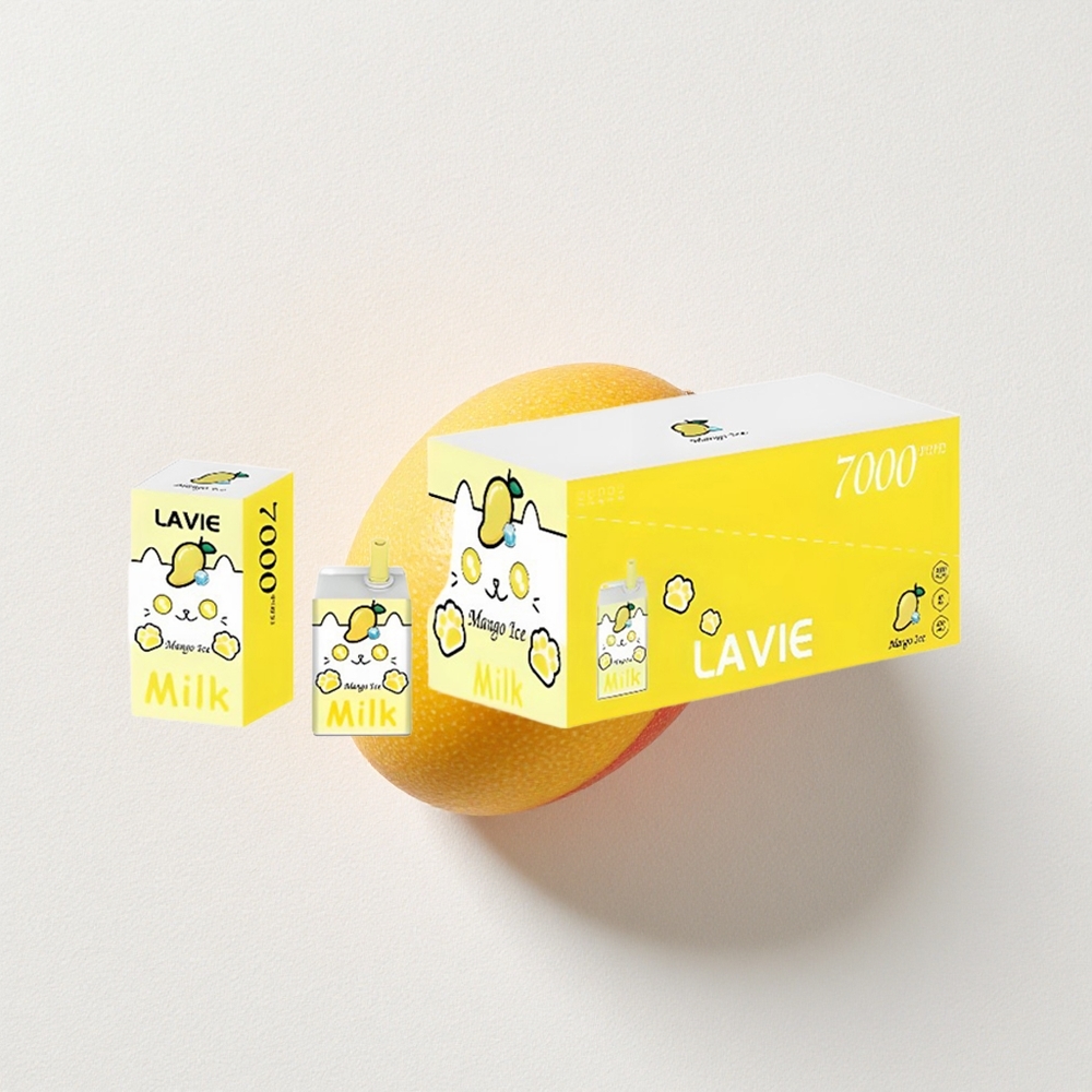 LAVIE Milk 7000 Puffs 16mL E-Liquid Capacity Mango Ice Rechargeable