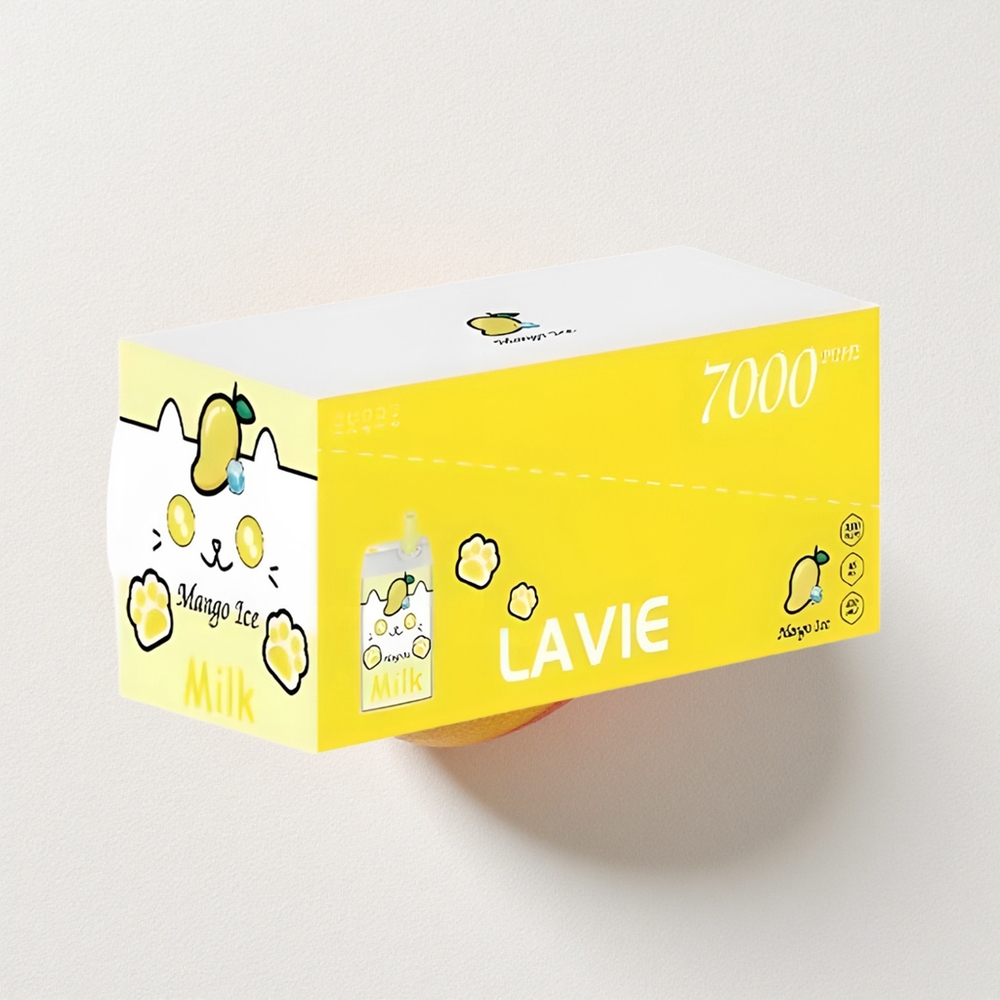 LAVIE Milk 7000 Puffs 16mL E-Liquid Capacity Mango Ice Rechargeable