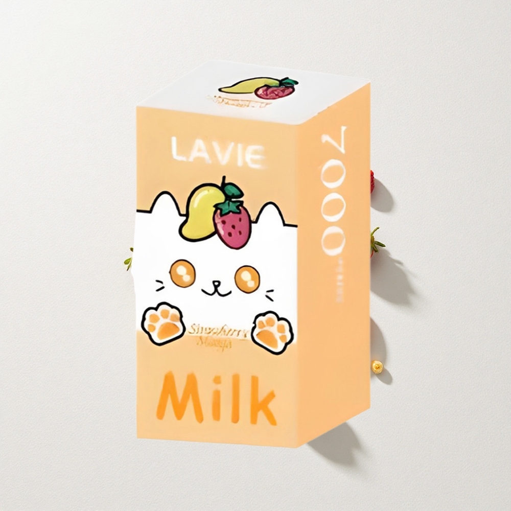 LAVIE Milk 7000 Puffs 16mL E-Liquid Capacity Strawberry Mango Type C Rechargeable