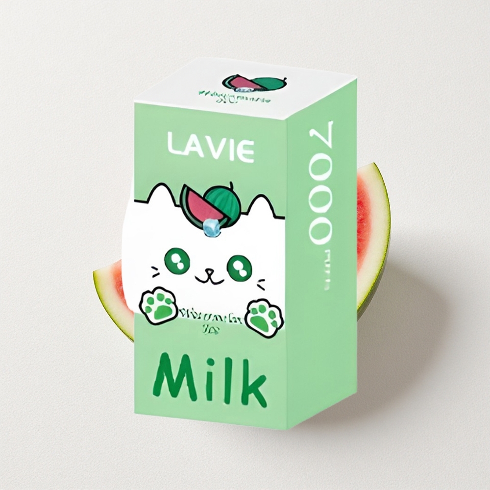 LAVIE Milk 7000 Puffs 16mL E-Liquid Capacity Watermelon Ice Rechargeable