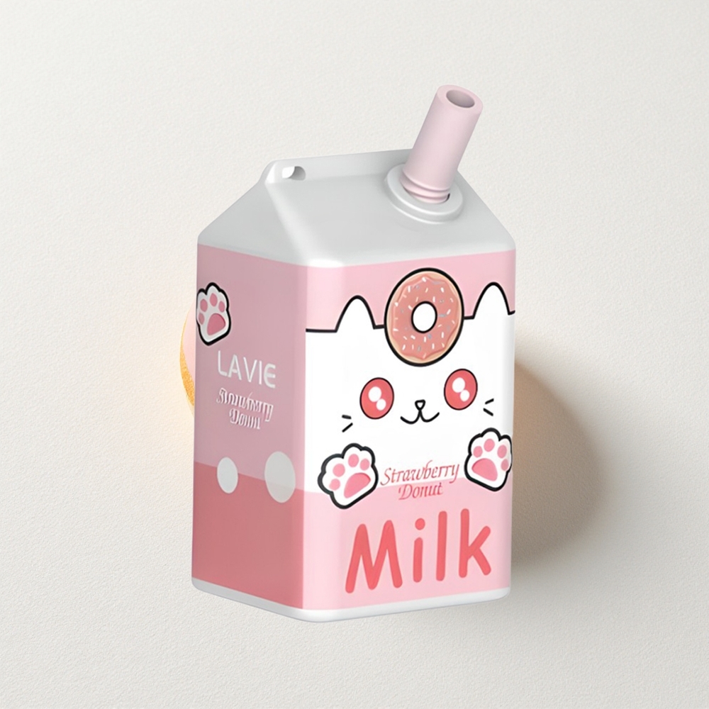 LAVIE Milk 7000 Puffs Strawberry Donut 16mL E-Liquid Capacity Type C