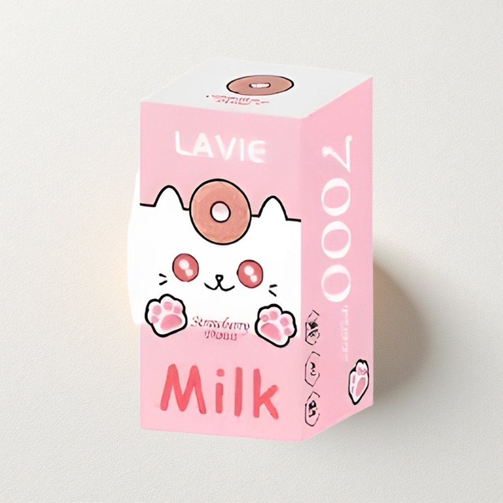 LAVIE Milk 7000 Puffs Strawberry Donut 16mL E-Liquid Capacity Type C